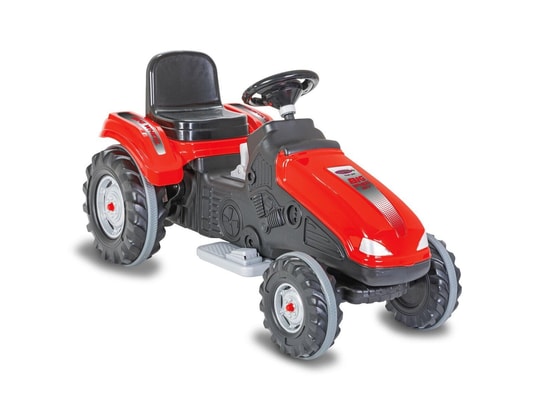 JAMARA - Voiture électrique enfant Ride-on tracteur big wheel 12v rouge