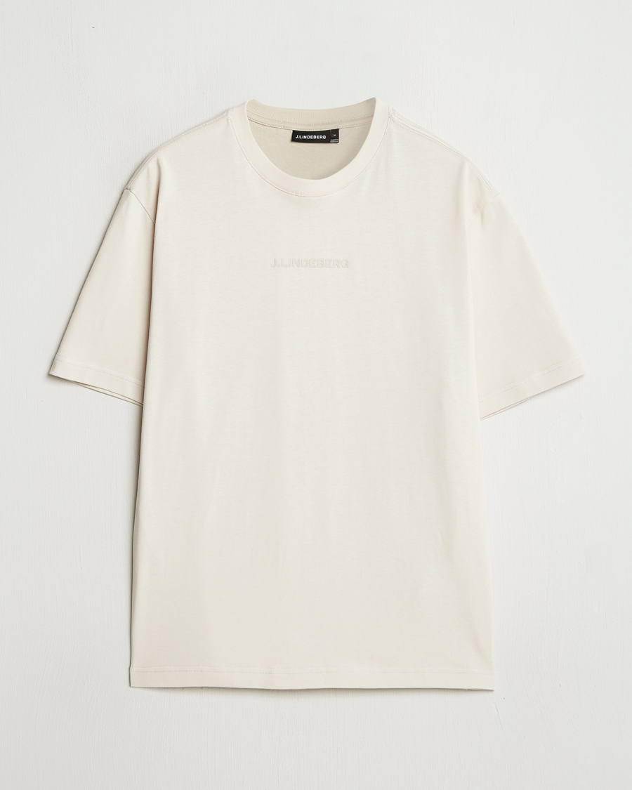 J.Lindeberg Hale Heavy Logo T-Shirt Moonbeam