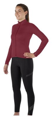 Maillot Manches Longues Femme Mavic Sequence Thermo Bordeau