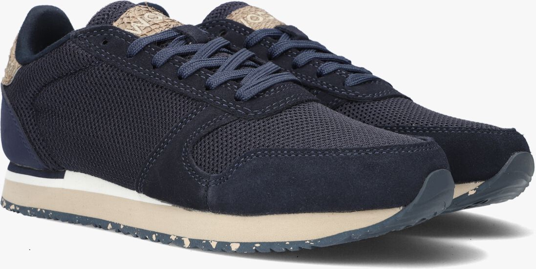 WODEN blauwe woden lage sneakers ydun icon