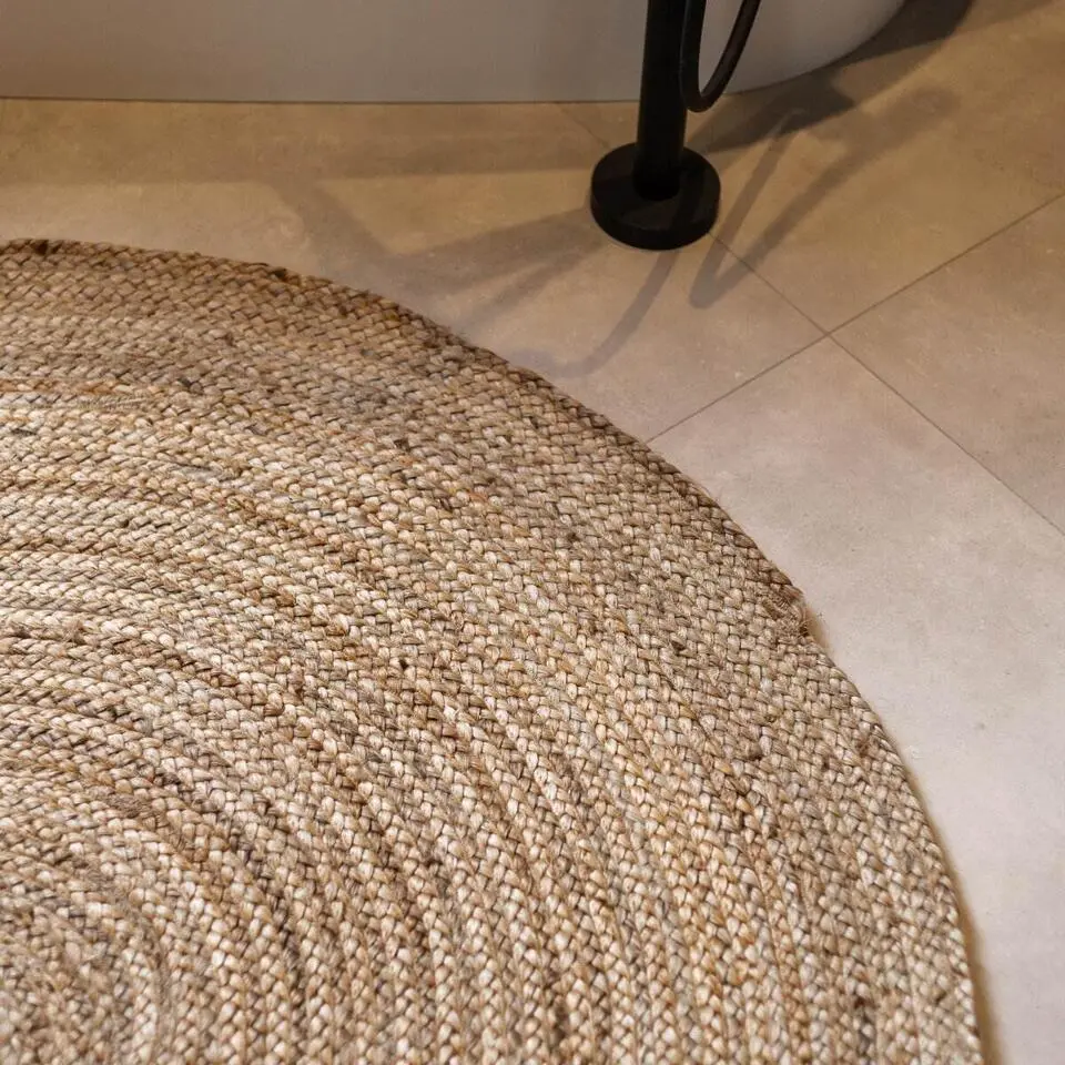 EVA Interior Vloerkleed Jute Rond - Naturel - 240 Ø (L)