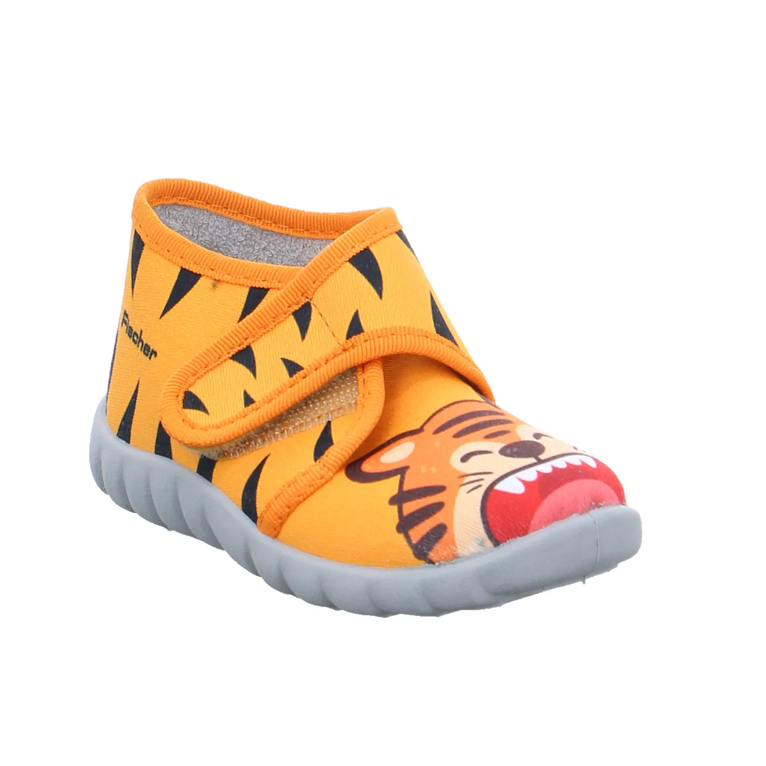 FISCHER Baby-Hausschuh Orange Textil  Unisex