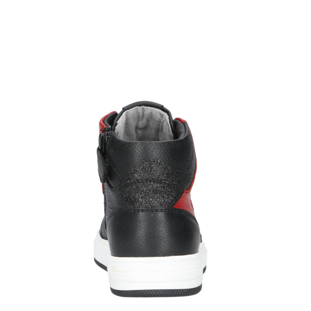 Red Code leren sneakers rood/zwart/wit