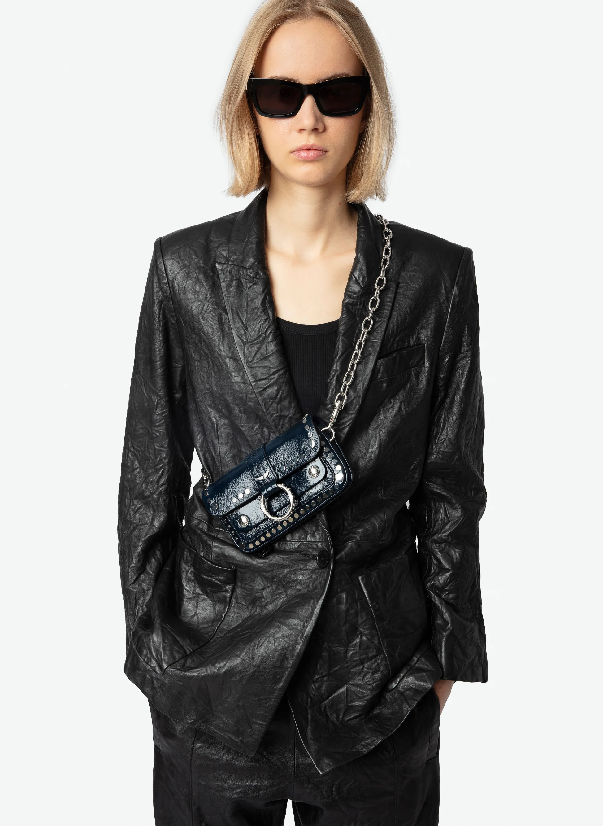 KATE WALLET - Sac en cuir | Bleu