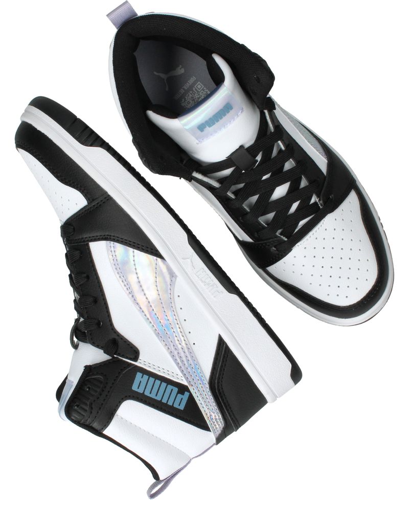Puma Rebound V6 Mid Space Belle Sneakers Zwart Meisjes