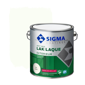 Sigma Exterieur buitenlak hoogglans RAL 9010 2,5 liter