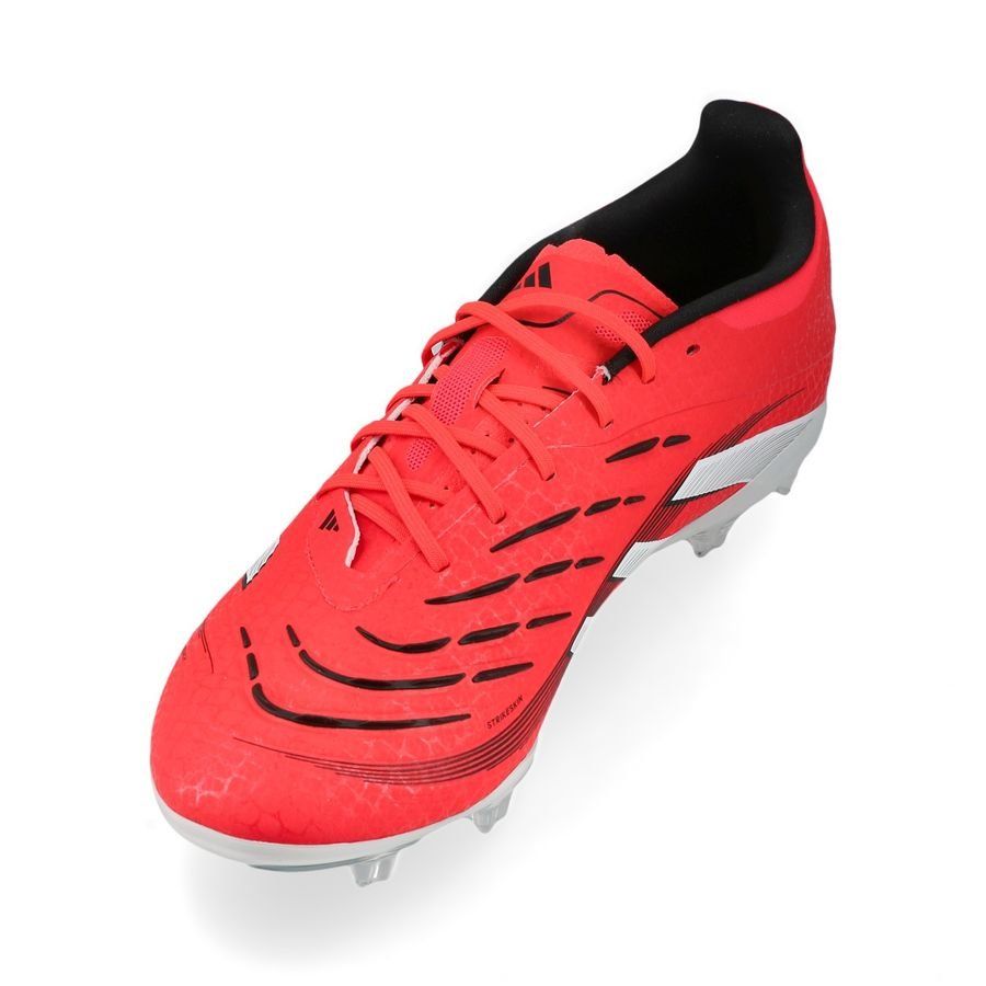 adidas Predator Elite FG Pure Victory - Lucid Red/Blanc/Noir Enfant