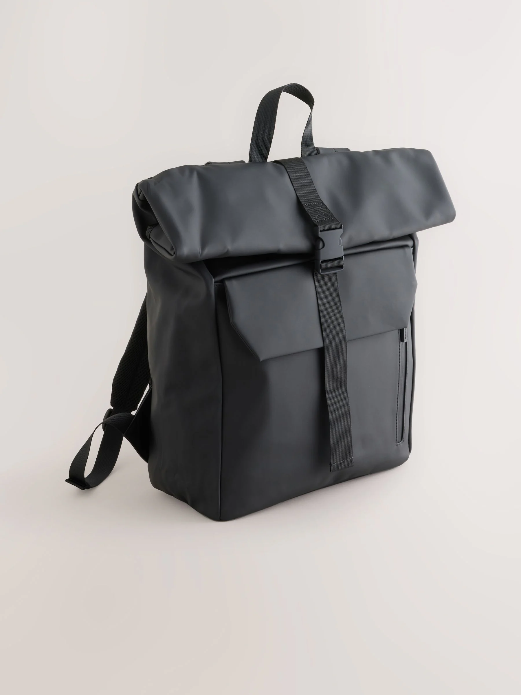 Zwart - Rubberised Backpack