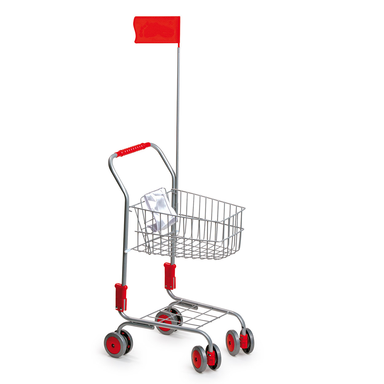 Small Foot-Winkelwagen met Poppenzitje en Vlag