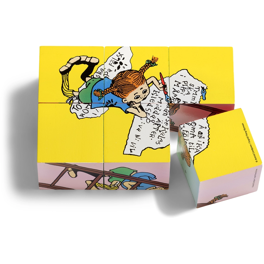 Pippi Langstrumpf Pippi Puzzle-Bausteine, 6 St.