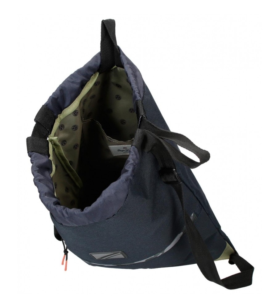 Mochila preta com cordão Pepe Jeans Cromwell