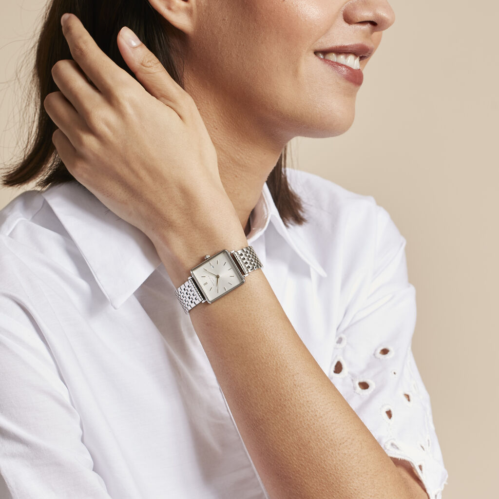 Montre Rosefield Boxy Blanc