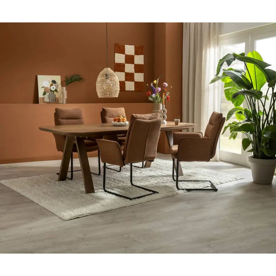 Eettafel Mandy - mangohout - 75x220x94cm
