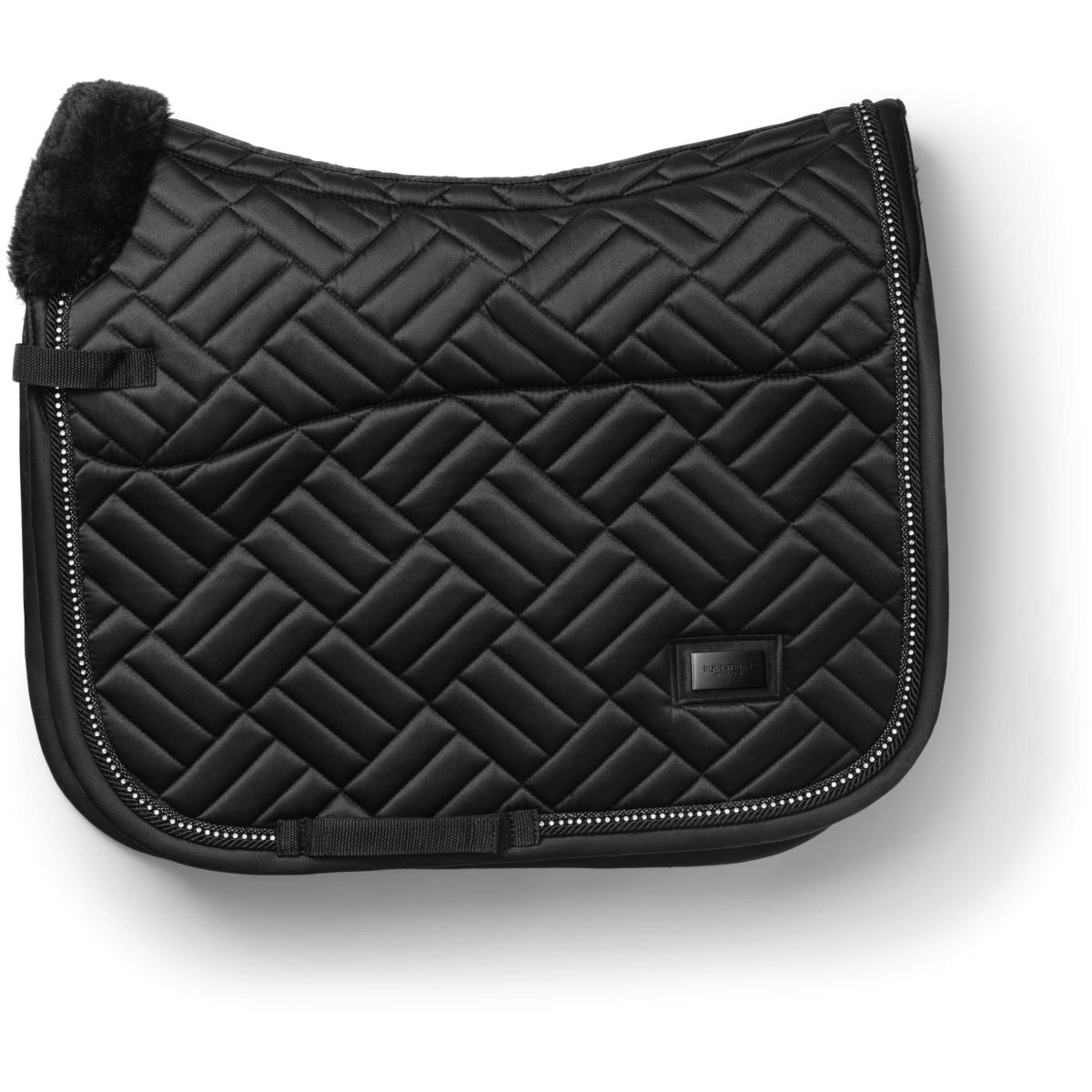 Equestrian Stockholm Zadeldekje Vegan Fur Dressuur Crystal Black