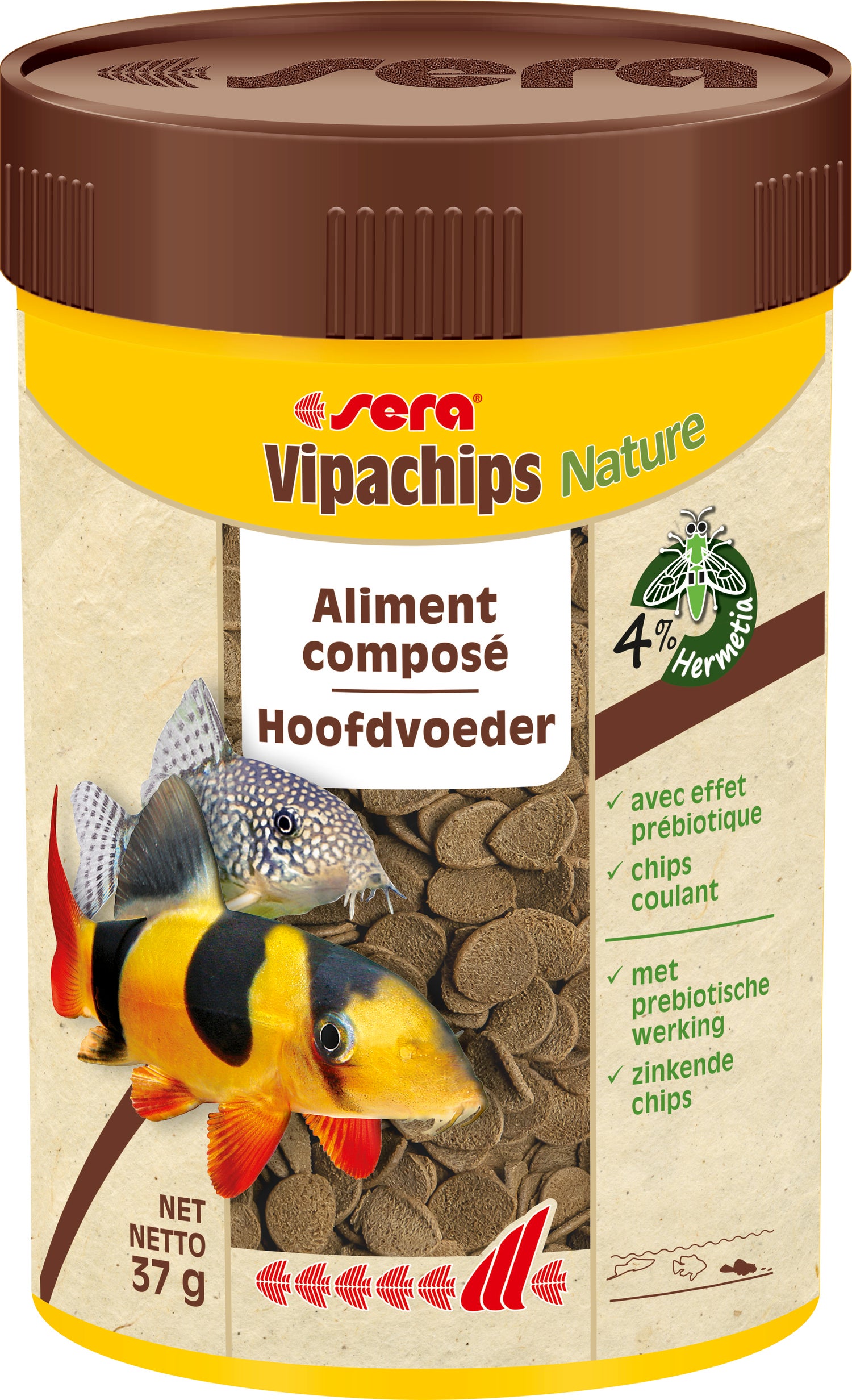 Sera visvoer Vipachips Nature 100 ml