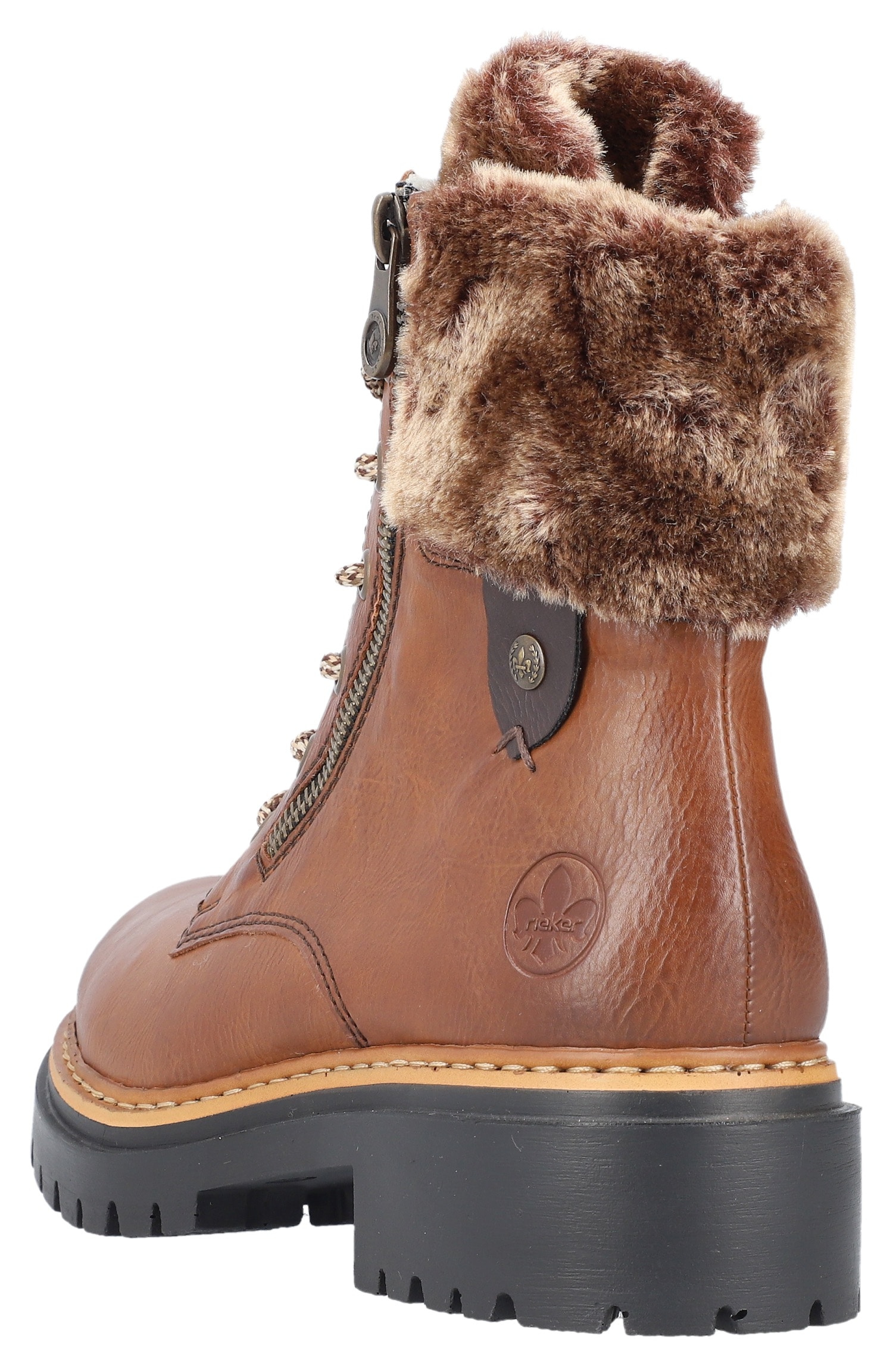 Rieker Winterstiefelette  mit Fellimitat am Schaft
