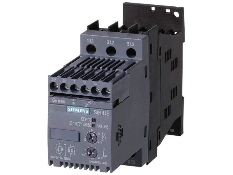 Siemens softstarter Motor rating ved 400 V 3,0 kW 230 ( 3RW30141BB14 )