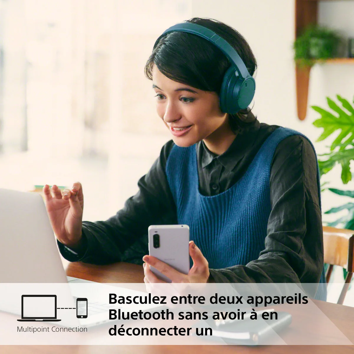 Sony WH-CH720N Bleu Casques Bluetooth