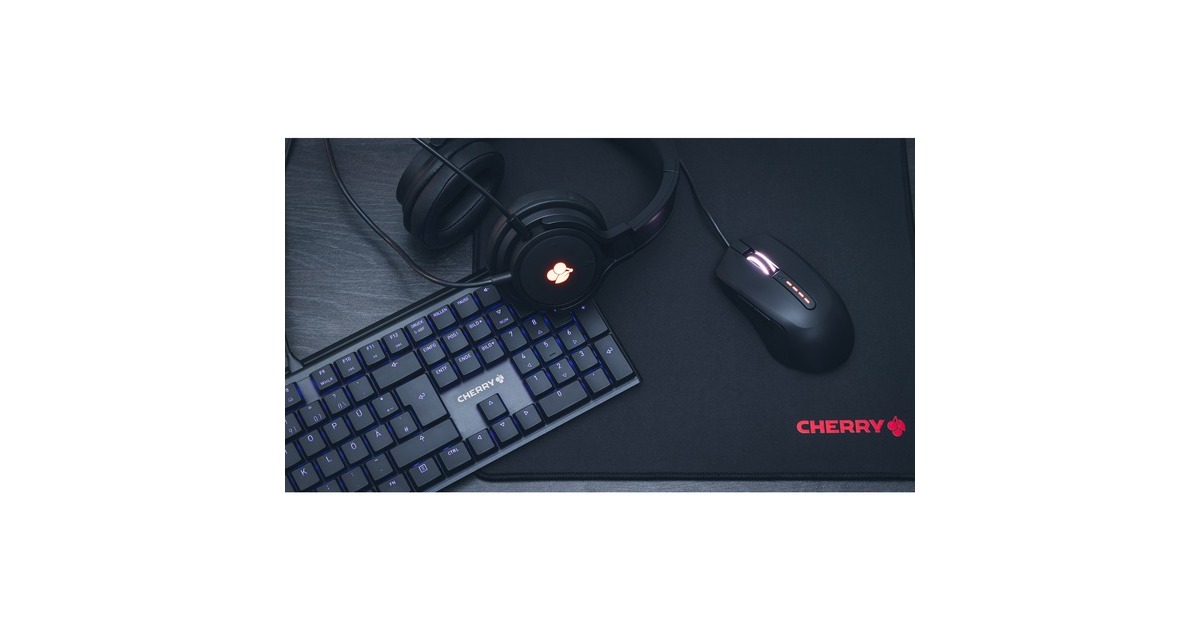 CHERRYMC 2.1 gaming muis  (Zwart, 1,000 - 5,000 DPI, RGB led)