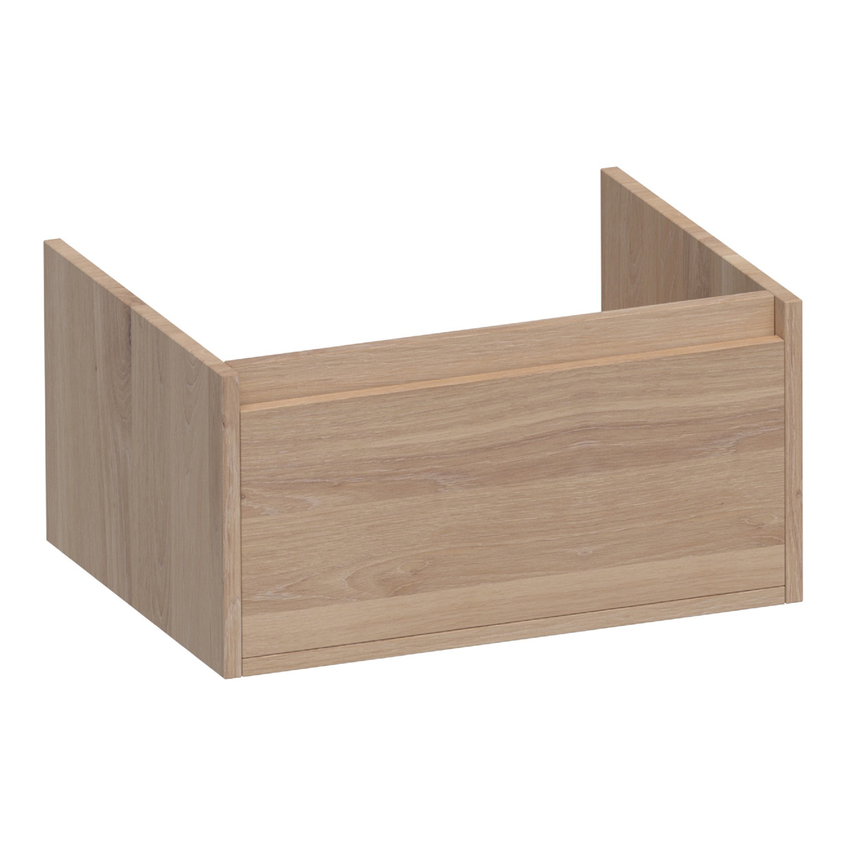 Brauer Hope onderkast 60cm met 1 softclose lade lamellen eiken naturel