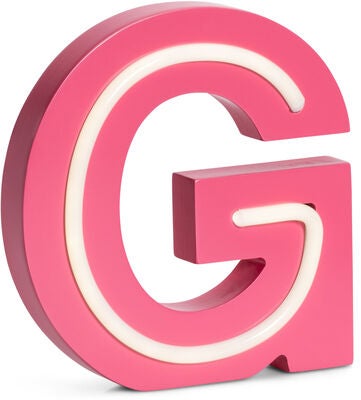 POPP Bokstavlampe G, Rosa