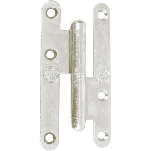 Paumelle de Paris bois bouts ronds - droite - H 110 mm - l : 55 mm - zingué