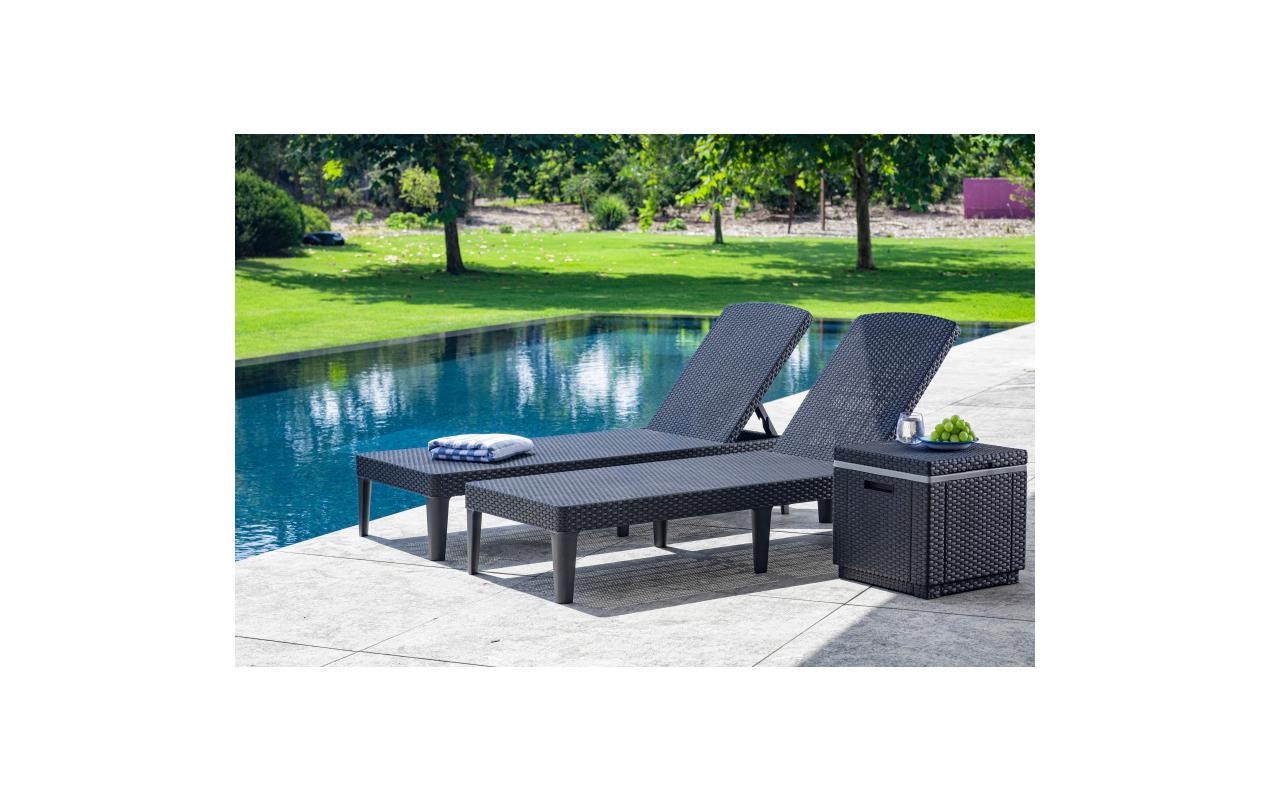 Lounge Tisch Ice Cube, Graphite, 40L, 42 x 42 x 41 cmGartentisch