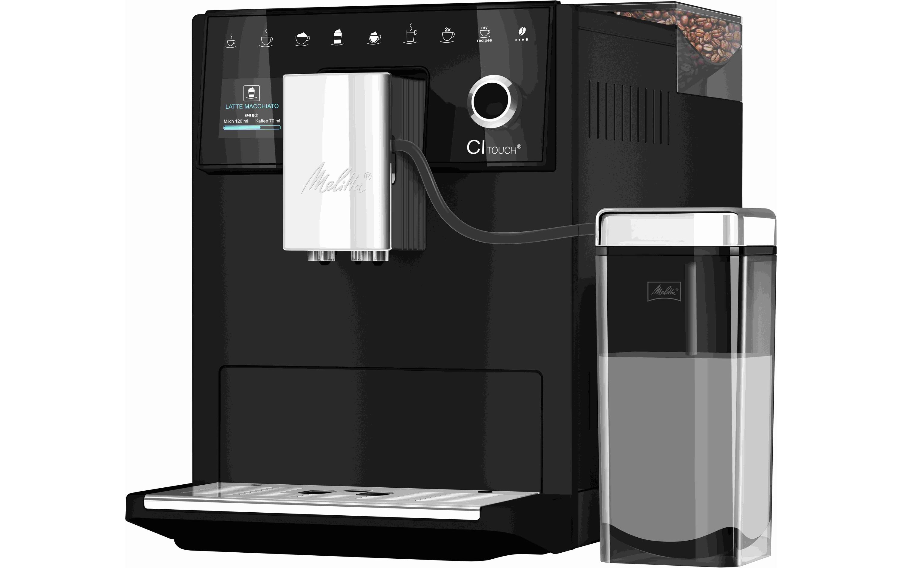 Kaffeevollautomat CI Touch Schwarz<br>Kaffeevollautomat mit leisem Mahlwerk und Touchdisplay