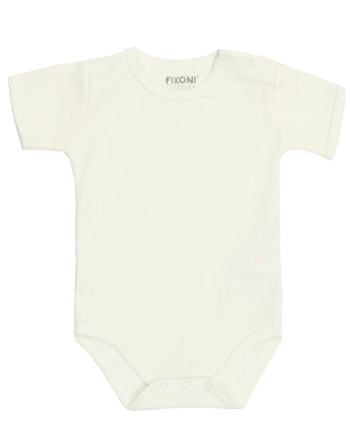 Kurzarm-Body BASIC in offwhite