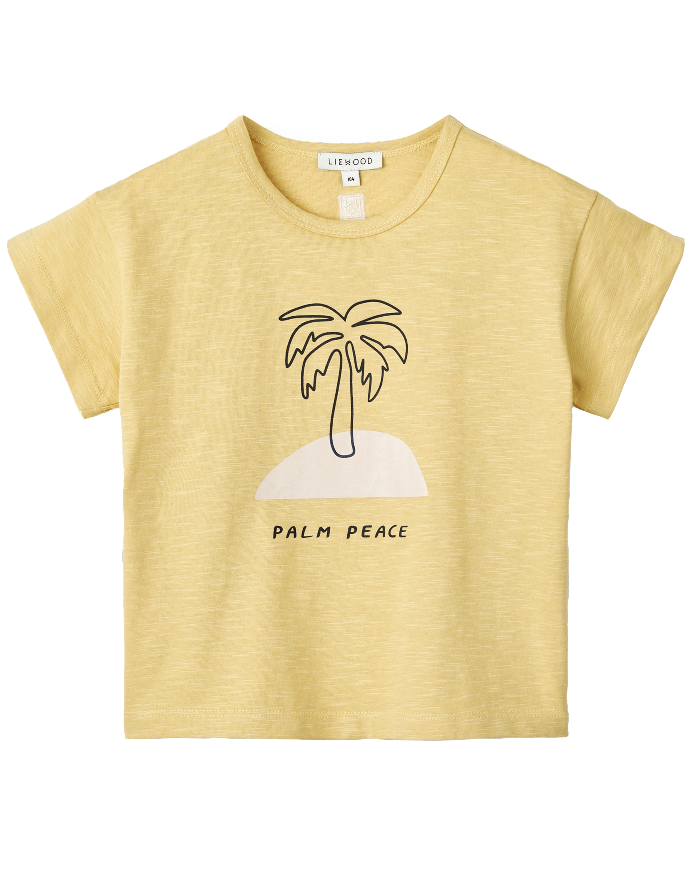 T-Shirt DODOMO PALM PEACE in gelb