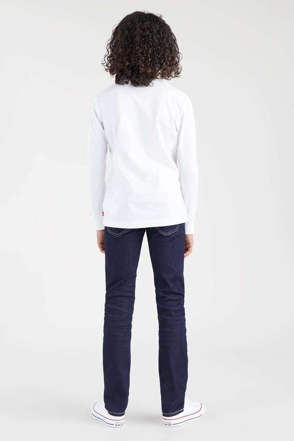 Levi's longsleeve Batwing met logo wit