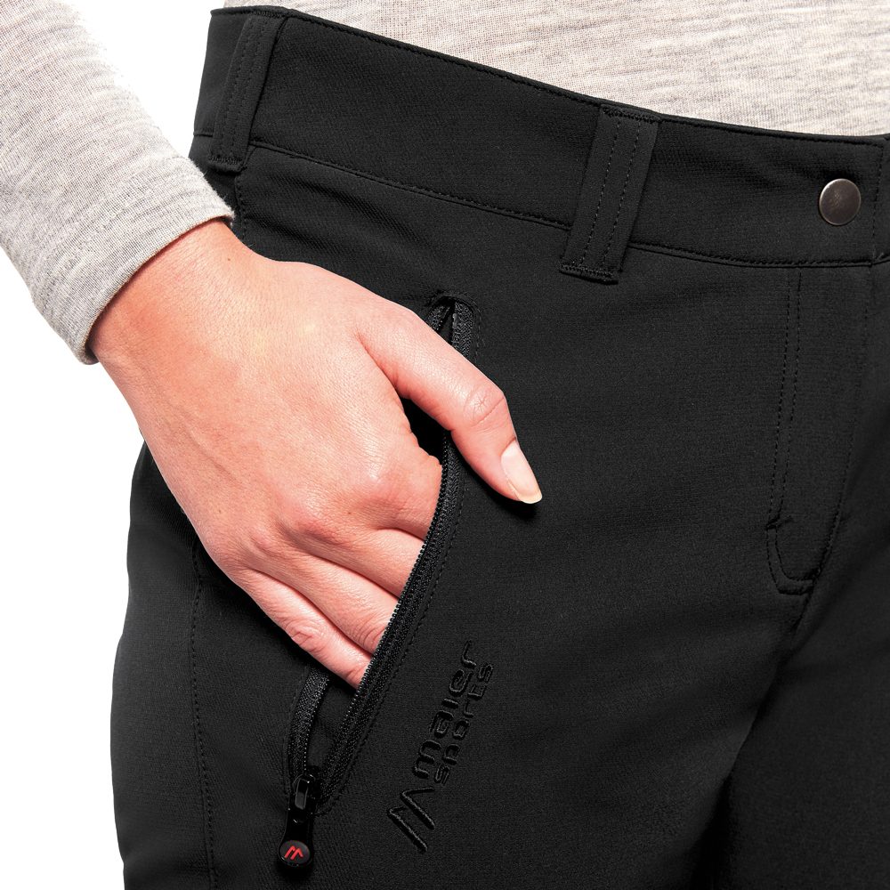 Maier Sports Helga Slim Outdoorhose Damen schwarz