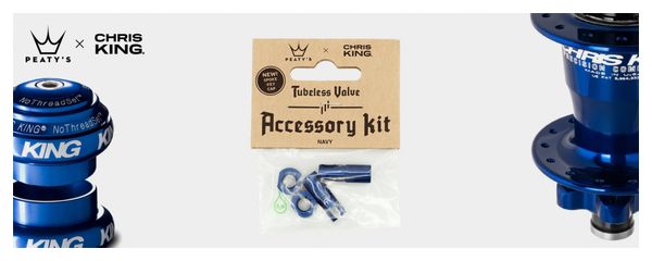 Accessoires de Valve Tubeless Peaty's x Chris King (MK2) Navy