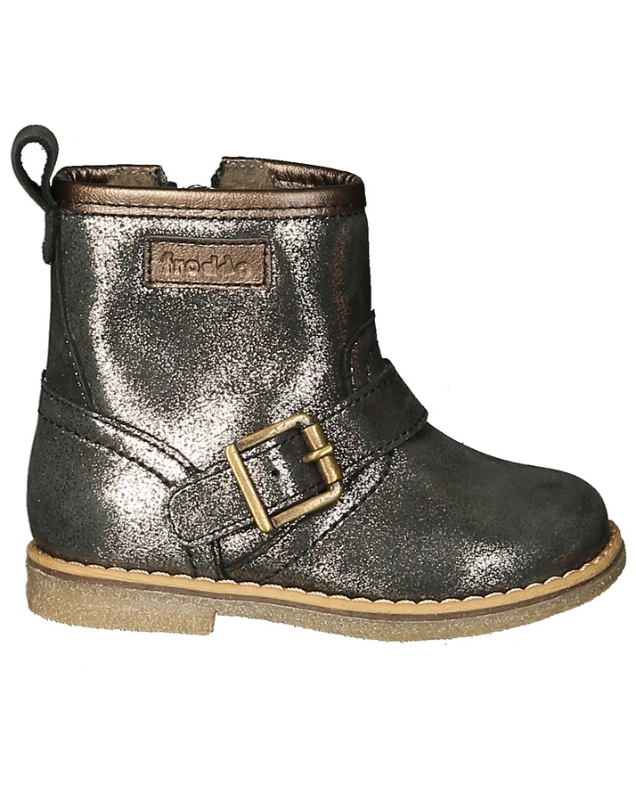 Winter-Stiefeletten CHASKA METALLIC gefüttert in dunkelblau/bronze