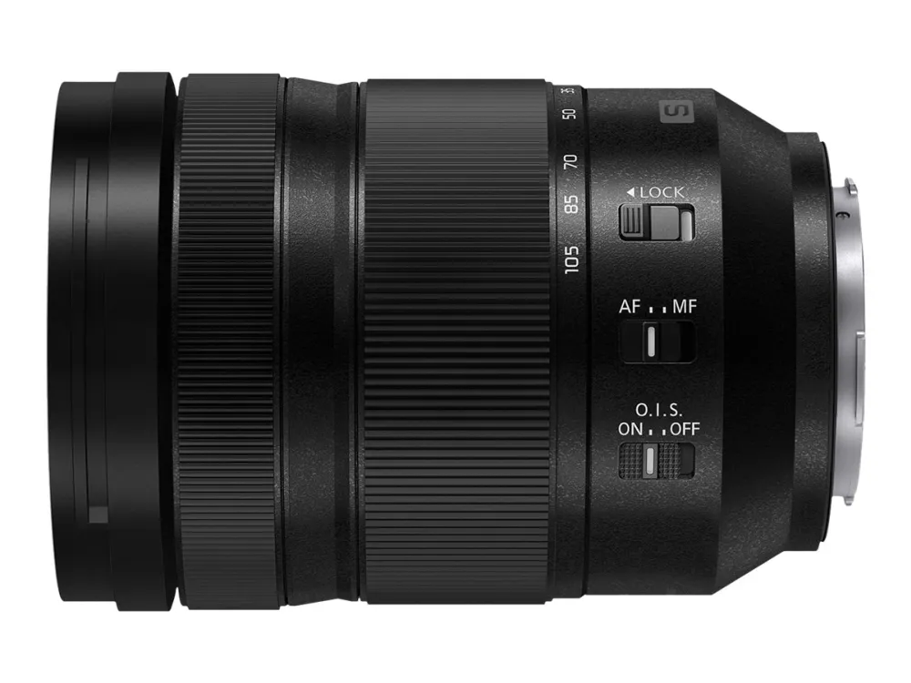 Panasonic Lumix S S-R24105 - Zoomobjektiv - 24 mm - 105 mm - f/4.0 Macro O.I.S. - L-Mount - til Leica SL2, SL2-S; Leica CL; Panasonic Lumix DC-BS1H, S1, S1R, S1H, S5, S5M2, S5M2X; Sigma fp, fp L