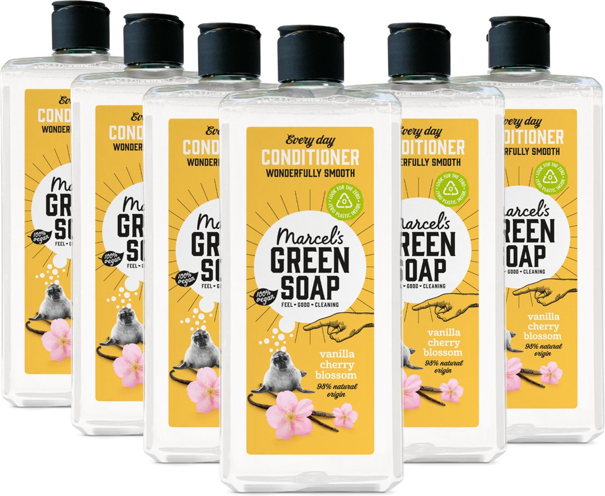 6x Marcel’s Green Soap Conditioner Every Day Vanilla & Cherry Blossom (300 ml)