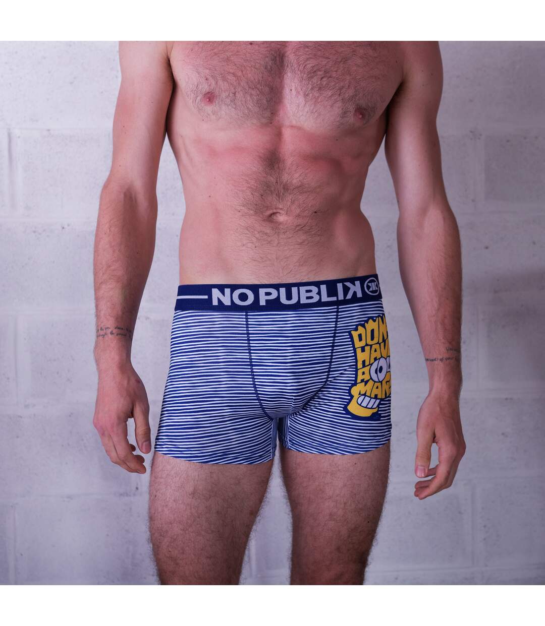 boxer homme microfibre simpson bart stripes