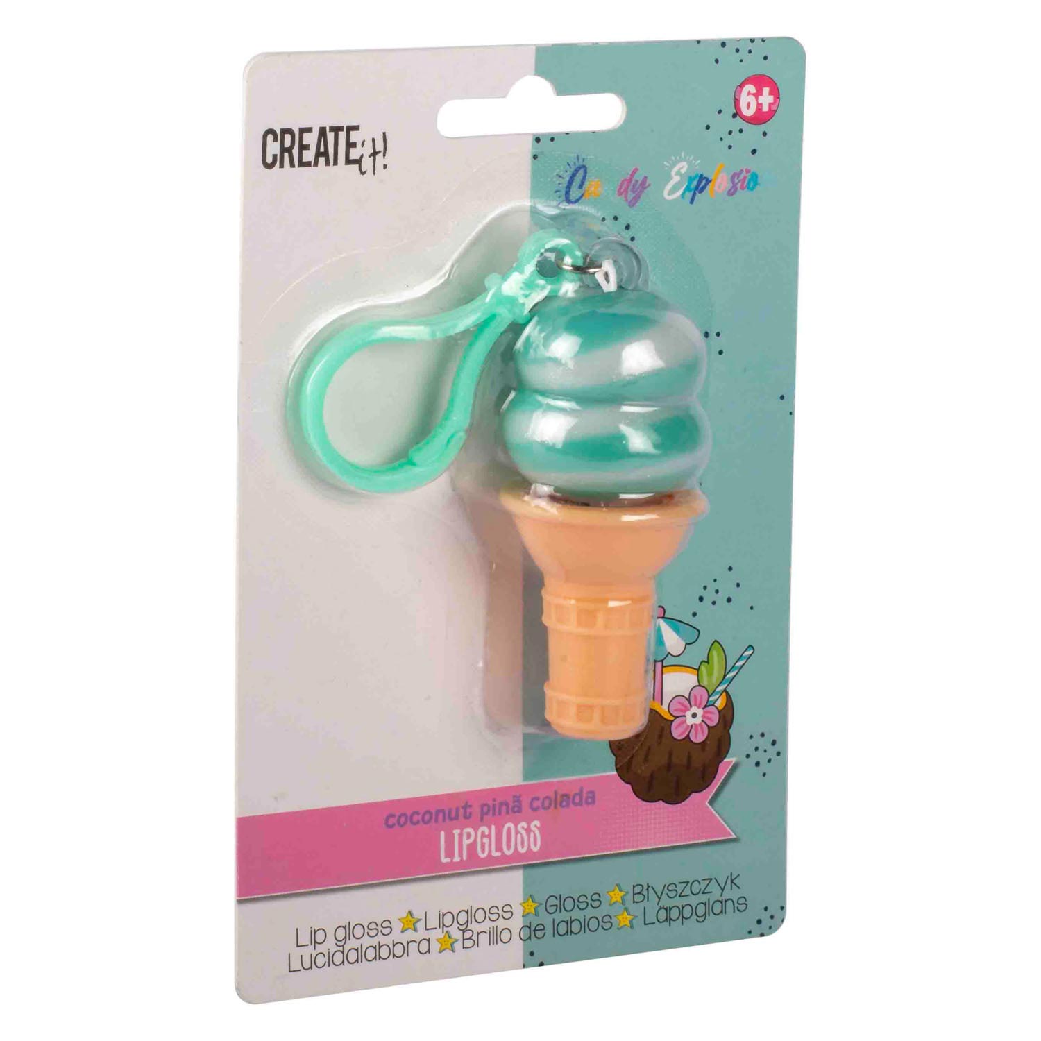Create It! Candy Explosion Lipgloss Ijsje Sleutelhanger