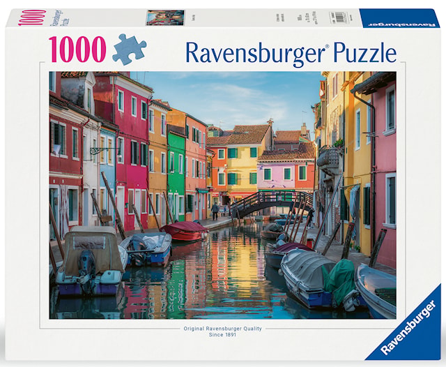 Burano Canal Venice Puslespill 1000 brikker, Ravensburger