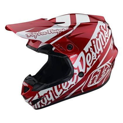 Casque cross TroyLee design GP SLICE YOUTH - Blanc