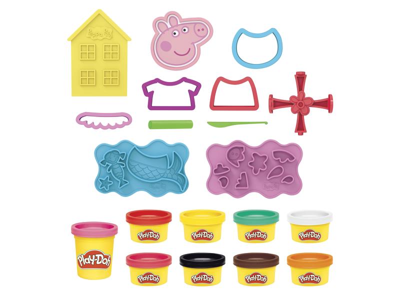 Play-Doh Knetspielzeug Peppa Pig Stylin Set Play-Doh lizensiertes Spielset