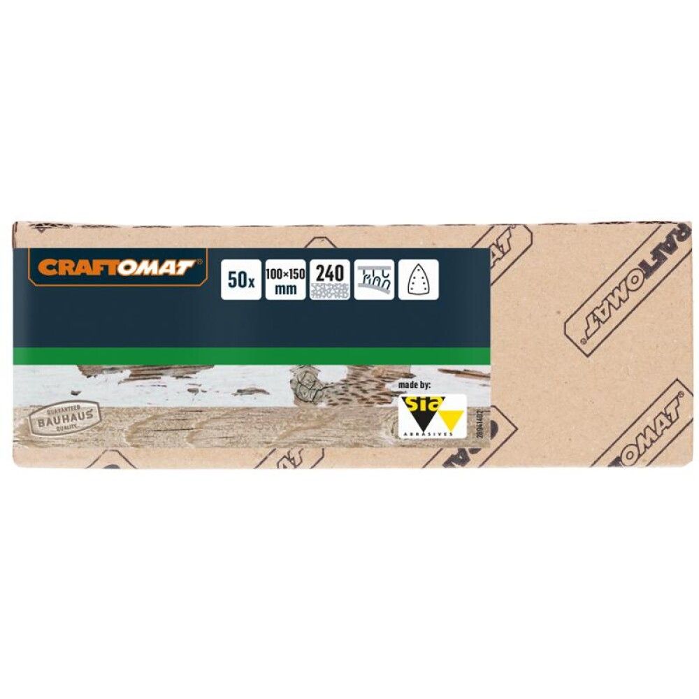 SLIPEPAPIR CRAFTOMAT K240 150X100MM 50STK