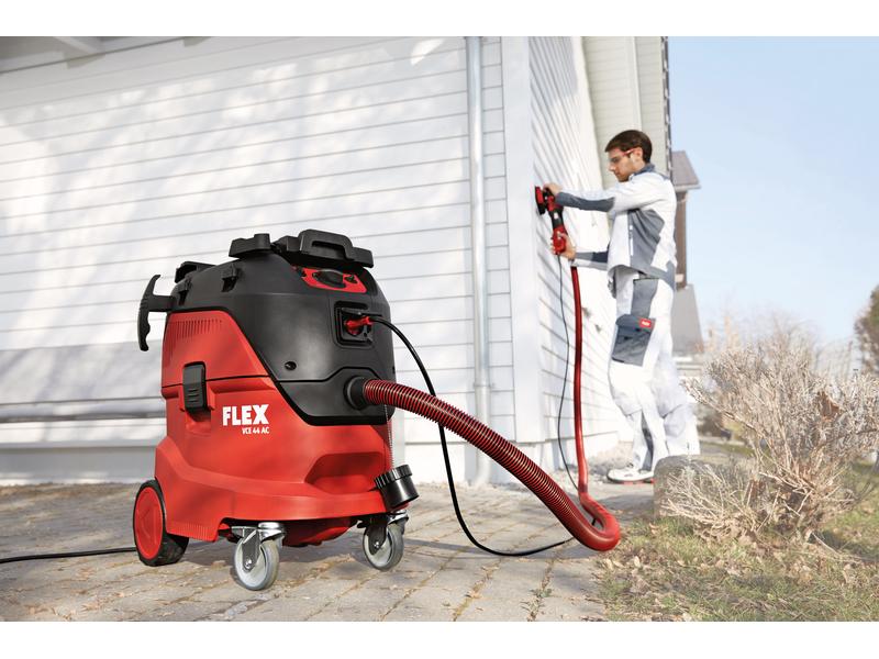 Flex Industriesauger VCE 44 M AC inkl. Reinigungsset Sauger für die Nass- und Trocken-Reinigung der Klasse M mit automatischer Filterabreinigung