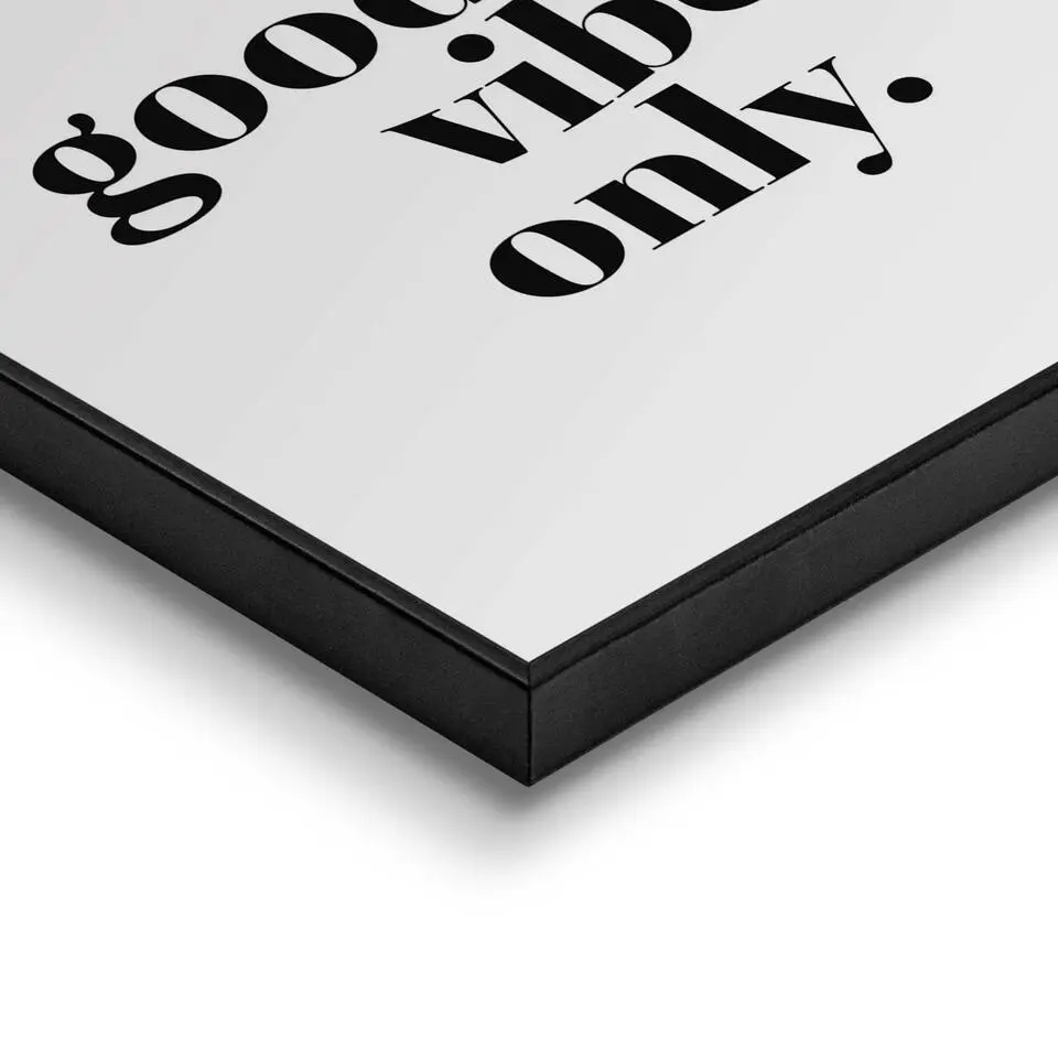 Set poster met lijst - Good Vibes
