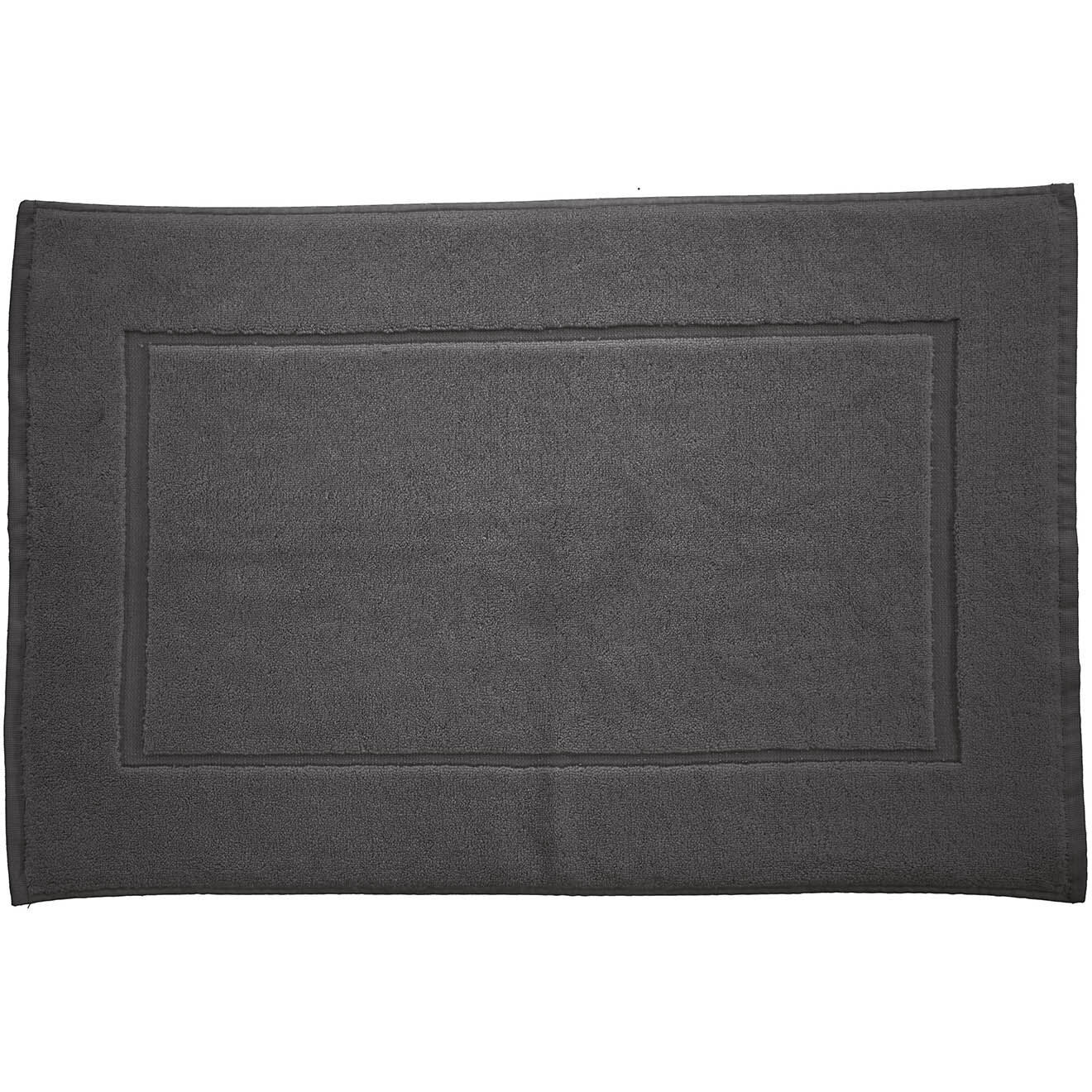 Soft by Perle de Coton Tapis de bain gris anthracite - 50x80 cm