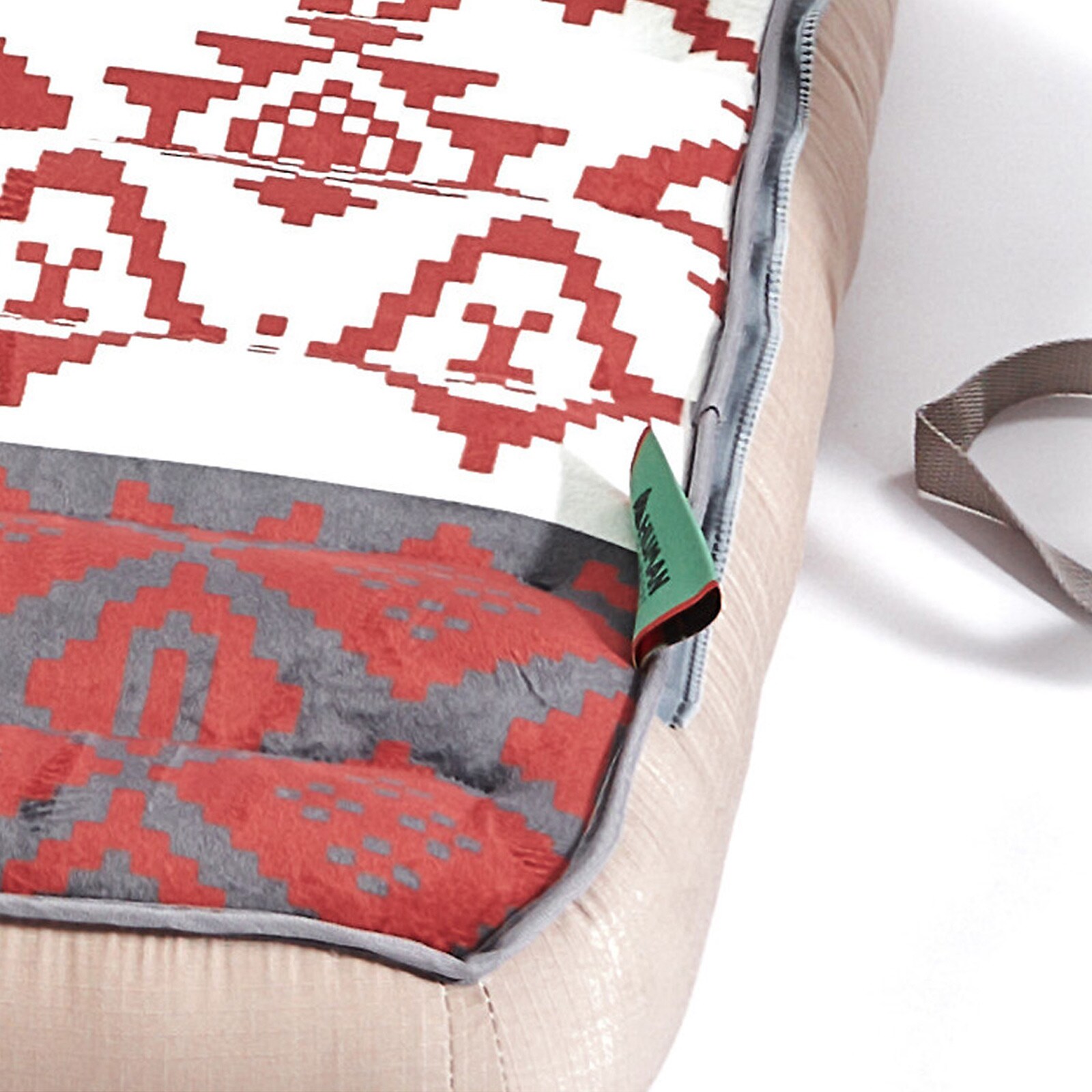 HUMAN COMFORT Luft Bett Chatou Print Isomatte Kasten Matratze Gäste Baumwolle Farbe: braun