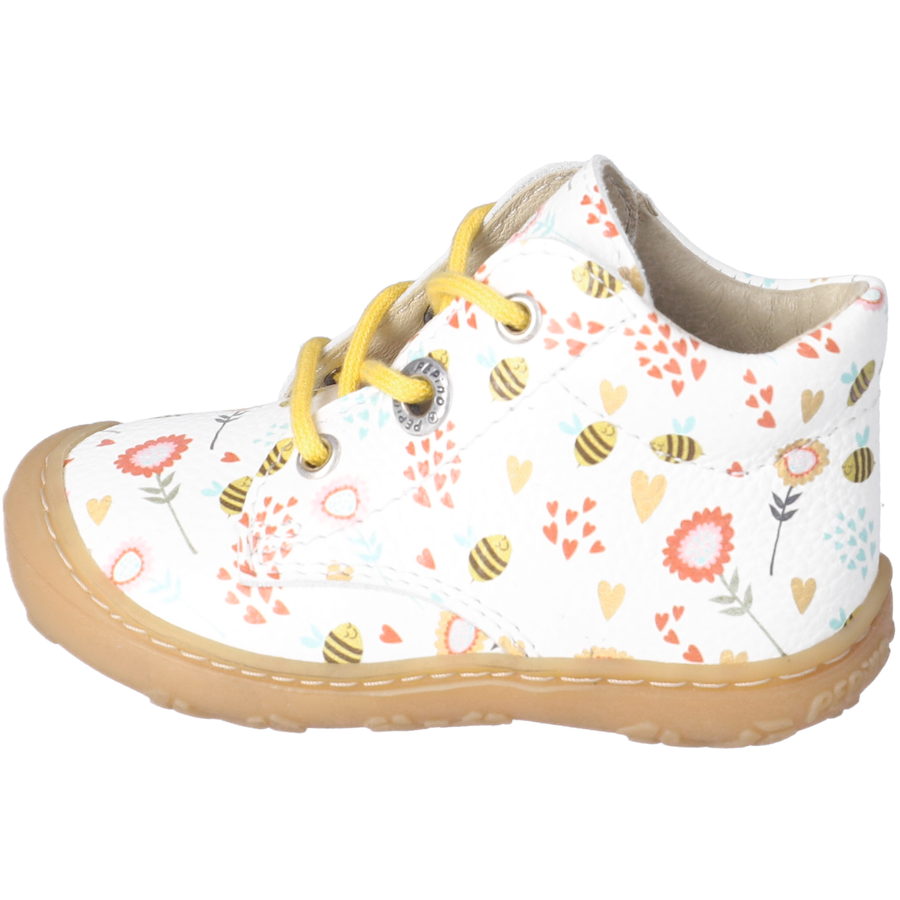 PEPINO Lauflernschuh Dots bianco (mittel)