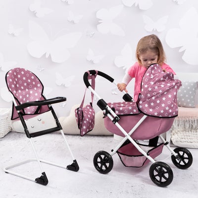 Bayer Design Dukkevogn Cosy Sett, Old Pink