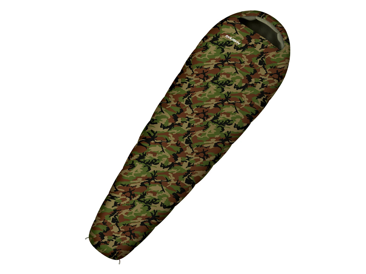 Husky Army kinder mummyslaapzak - Camo Green