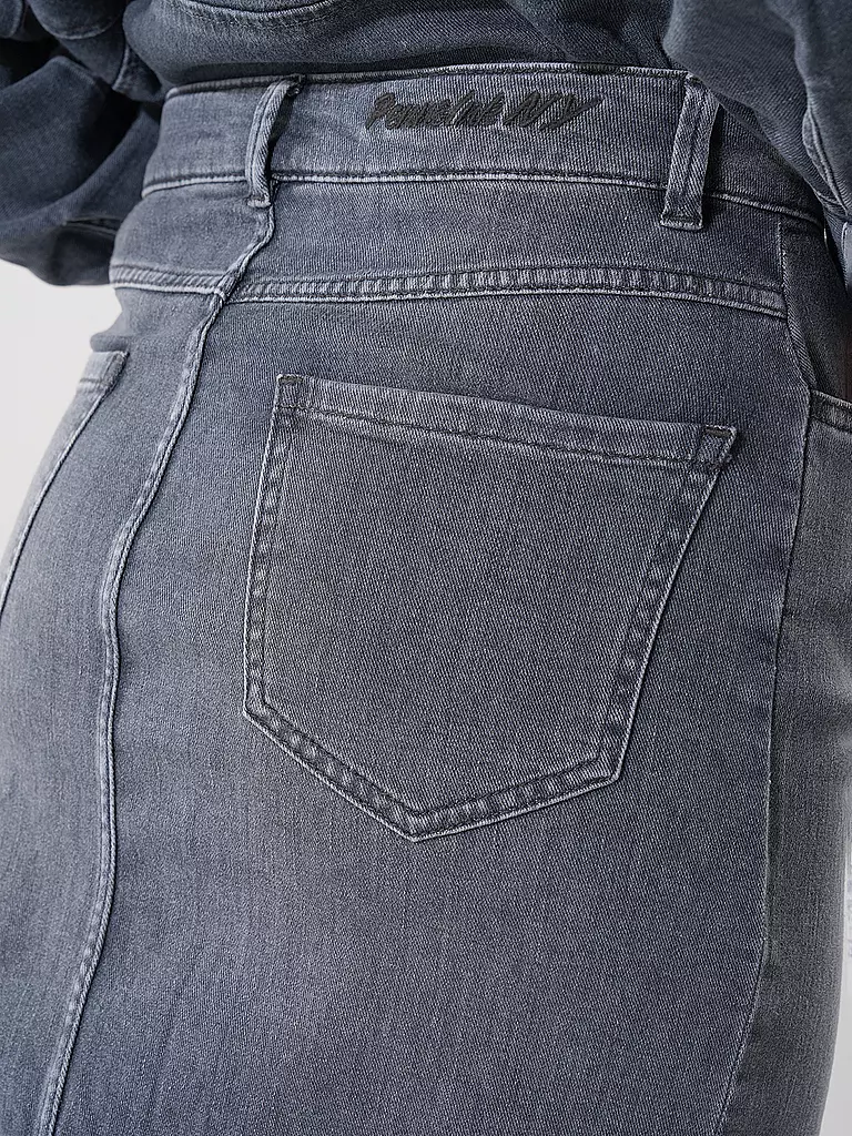 PENN&INK Jeansrock grau